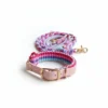 Paracord set vodítko+obojok Rainbow