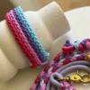 Paracord set vodítko+obojok Rainbow