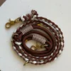 Paracord set obojok + vodítko | Chocolate