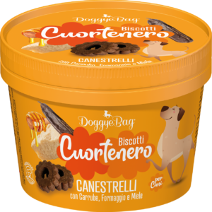 DoggyeBag CUORTENERO - CANESTRELLI S ROHOVNÍKOM, SYROM A MEDOM 150g
