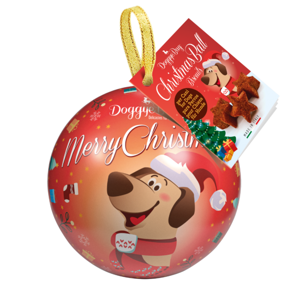 DoggyeBag CHRISTMAS BALL RED 90g