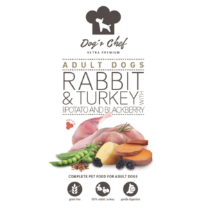 Snímka obrazovky 2026-10-05 o 16.09.05 Dog’s Chef RABBIT & TURKEY WITH SWEET POTATO AND BLACKBERRY