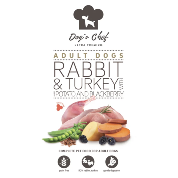 Dog’s Chef  RABBIT & TURKEY WITH SWEET POTATO AND BLACKBERRY